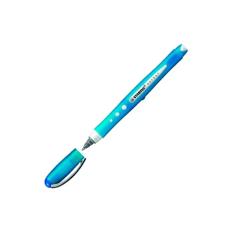 (2019/41) STABILO ROLLER TINTA LÍQUIDA WORKER PUNTA MEDIA AZUL