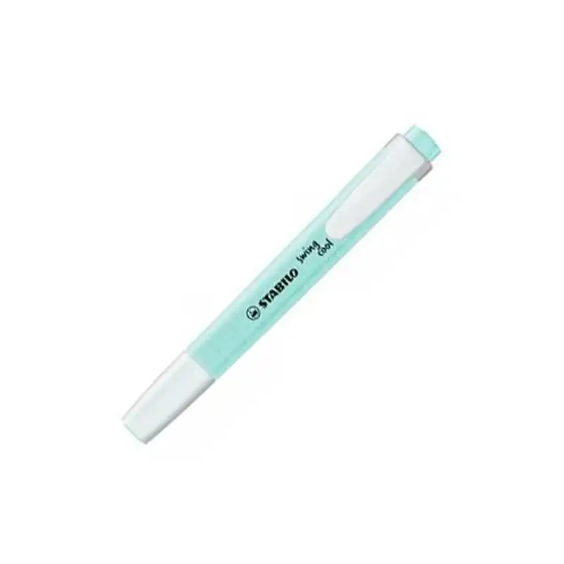 (275/111-8) STABILO MARCADOR FLUORESCENTE SWING COOL PASTEL AZUL NUBLADO CAJA 10 UD