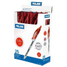 (17653225) MILAN BOLÍGRAFO P1 CUERPO TRANSPARENTE ROJO -CAJA 25U-