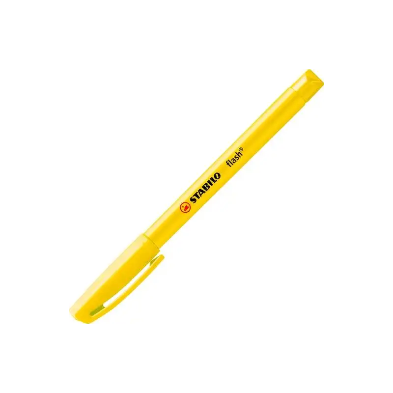 (555/24) STABILO MARCADOR FLUORESCENTE FLASH AMARILLO CAJA 10 UD