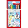 (568/12-21) STABILO ROTULADORES PEN 68 BRUSH C/SURTIDOS ESTUCHE 12 UD