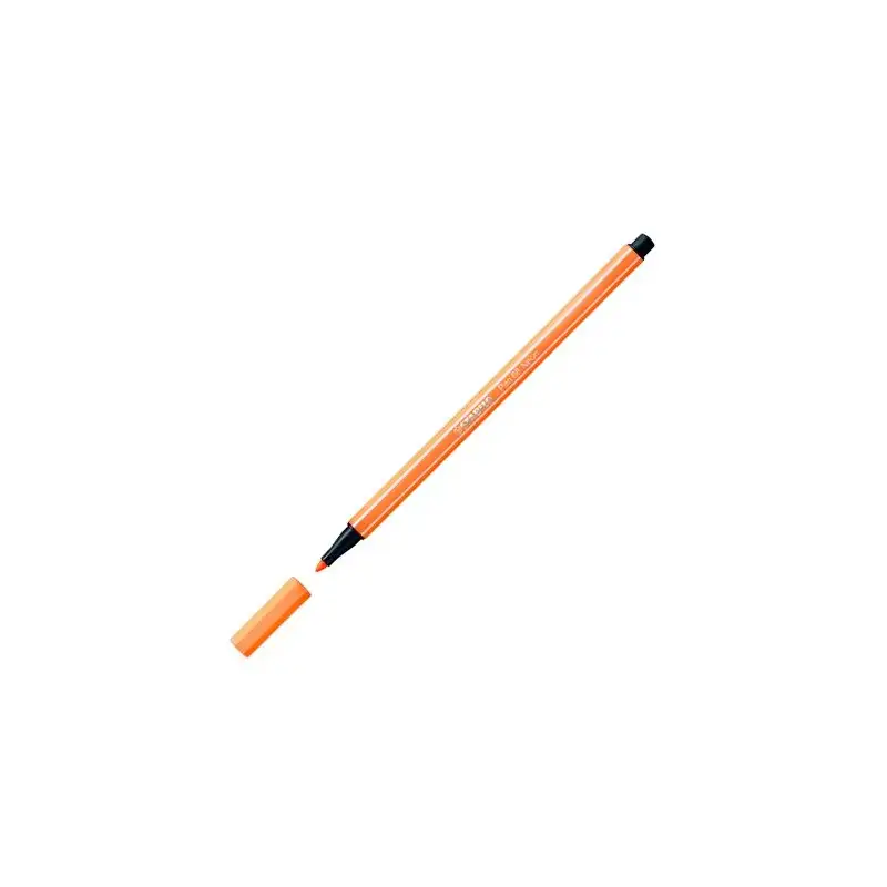 (68/054) STABILO ROTULADOR PEN 68 NARANJA FLUORESCENTE CAJA 10 UD