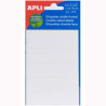 (02552) APLI ETIQUETAS ADHESIVAS DOBLE FRONTAL 20X75MM ESCRITURA MANUAL C/ROMOS 10 X 5H BLANCO
