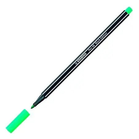 (68/13) STABILO ROTULADOR PEN 68 VERDE HIELO CAJA 10 UD