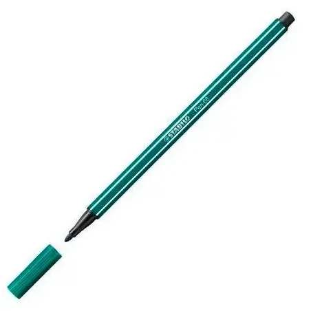 (68/53) STABILO ROTULADOR PEN 68 VERDE TURQUESA CAJA 10 UD