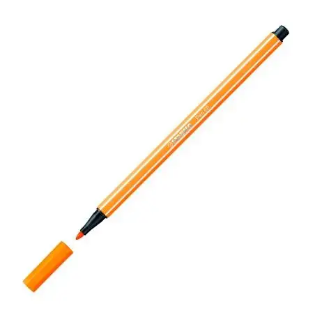 (68/54) STABILO ROTULADOR PEN 68 NARANJA CAJA 10 UD