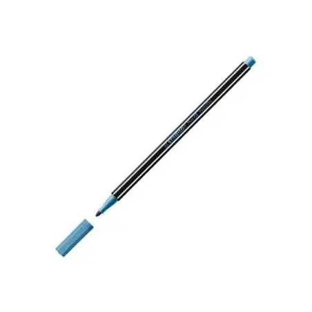 (68/841) STABILO ROTULADOR PEN 68 METALLIC AZUL METÁLICO CAJA 10 UD