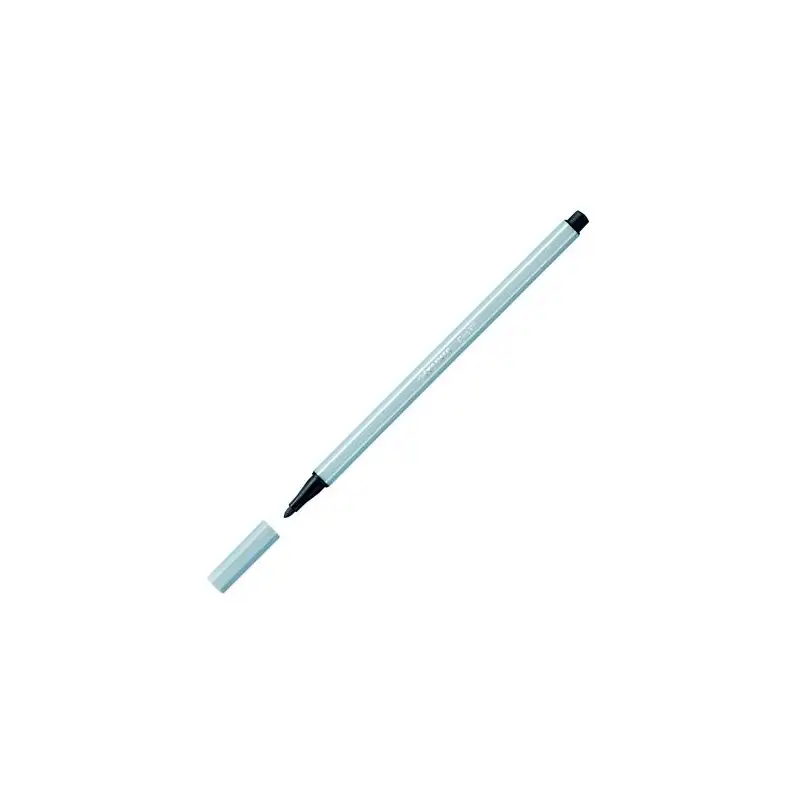 (68/94) STABILO ROTULADOR PEN 68 GRIS CLARO CAJA 10 UD