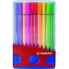 (6820-04) STABILO ROTULADOR PEN 68 COLORES SURTIDOS ESTUCHE PARADE ROJO 20 UD
