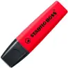 (70/48) STABILO MARCADOR FLUORESCENTE BOSS ORIGINAL ROJO REAL