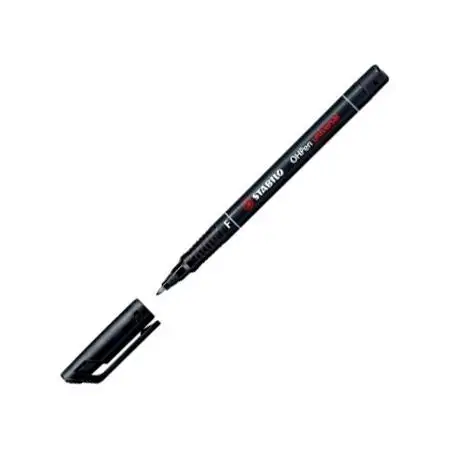 (842/46) STABILO MARCADOR PERMANENTE OHPEN UNIVERSAL F PUNTA FINA 0.7MM NEGRO