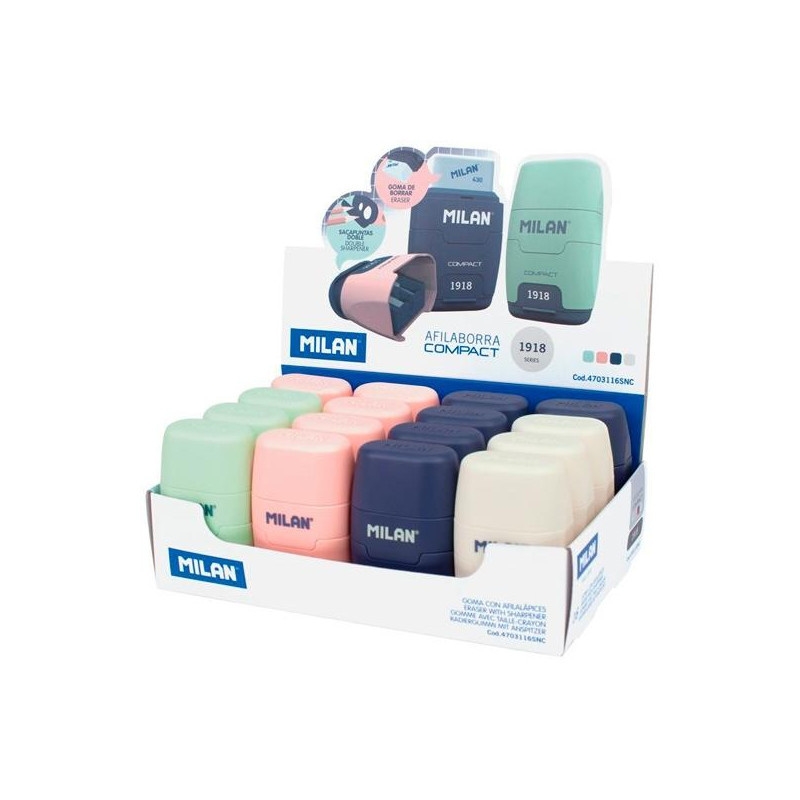 (4703116SNC) MILAN AFILABORRA COMPACT SERIE 1918 C/SURTIDOS CAJA EXPOSITORA 16 UD