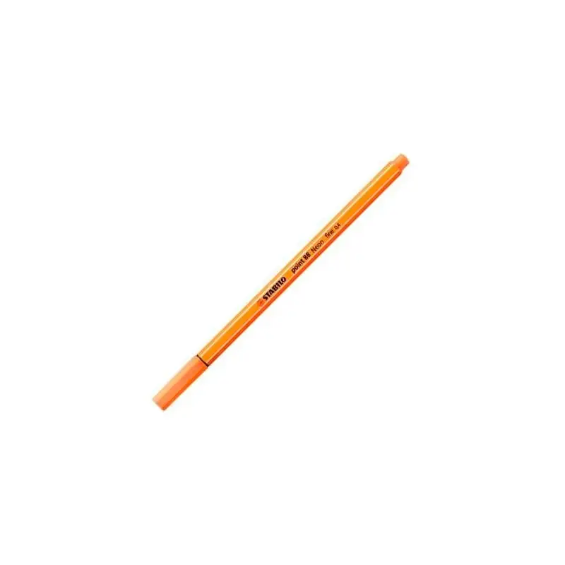 (88/054) STABILO ROTULADOR POINT 88 NARANJA NEÓN CAJA 10 UD