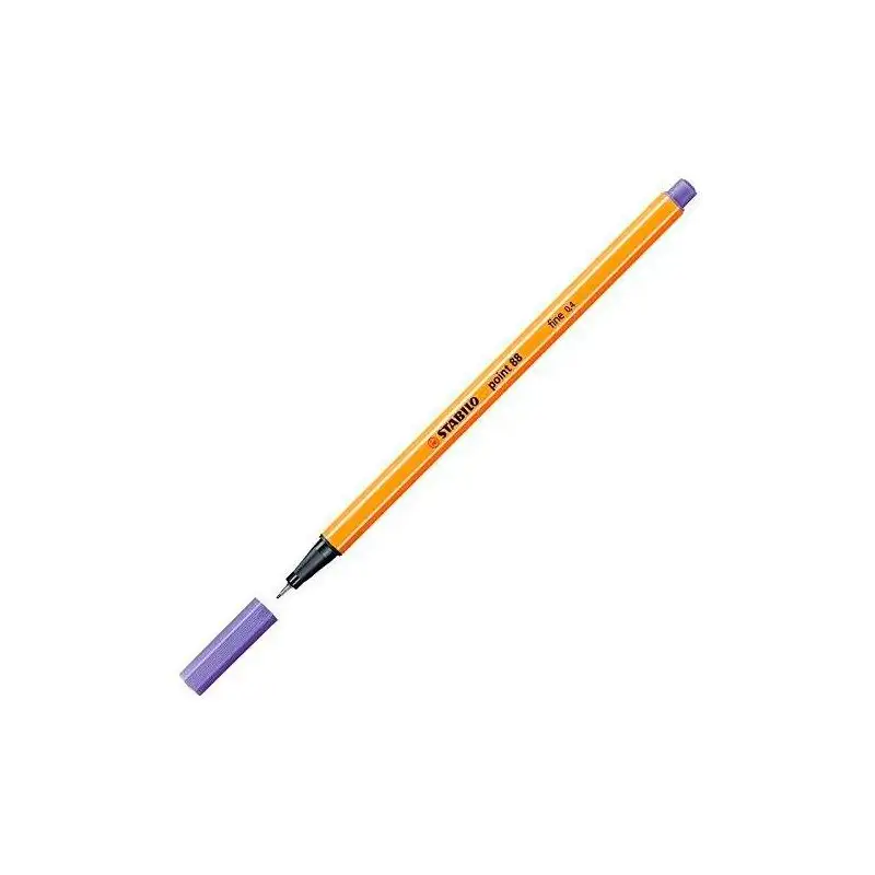 (88/17) STABILO ROTULADOR POINT 88 MALVA CAJA 10 UD