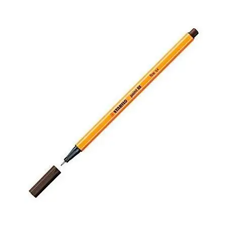 (88/65) STABILO ROTULADOR POINT 88 OCRE CAJA 10 UD