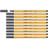 (88/97) STABILO ROTULADOR POINT 88 GRIS INTENSO CAJA 10 UD