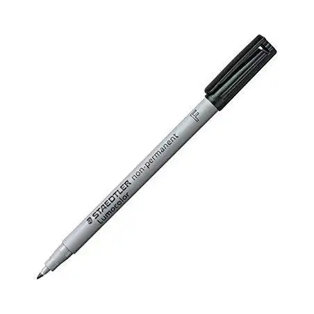 (316-9) STAEDTLER ROTULADOR NO PERMANENTE LUMOCOLOR 316 F NEGRO