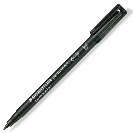 (317-9) STAEDTLER ROTULADOR PERMANENTE LUMOCOLOR 317-9 M NEGRO