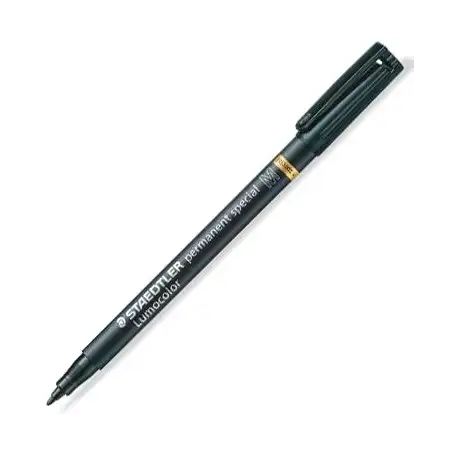 (319 M-9) STAEDTLER ROTULADOR ESPECIAL PERMANENTE LUMOCOLOR M NEGRO