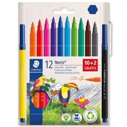 (326 C12P) STAEDTLER ROTULADORES NORIS 326 C/SURTIDOS ESTUCHE 10+2 UD DE REGALO