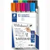 (351 B10) STAEDTLER MARCADORES PIZARRA BLANCA LUMOCOLOR 351 PUNTA REDONDA C/SURTIDOS ESTUCHE 10 UD