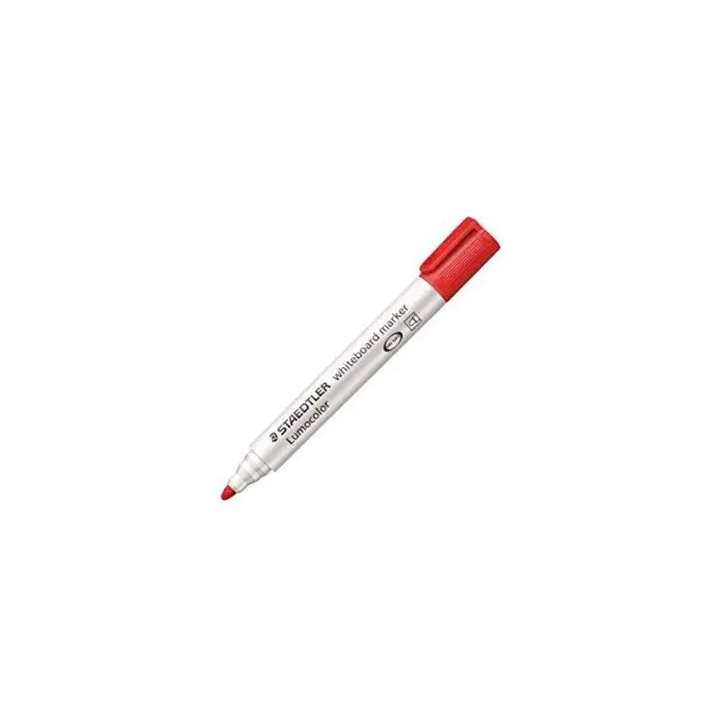 (351-2) STAEDTLER ROTULADOR PIZARRA-BLANCA LUMOCOLOR 351-2 PUNTA REDONDA ROJO