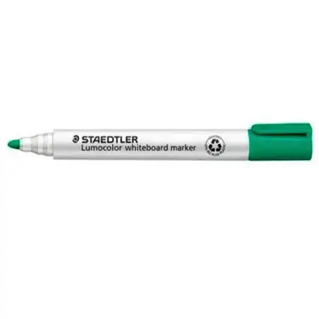 (351-5) STAEDTLER ROTULADOR PIZARRA-BLANCA LUMOCOLOR 351-5 PUNTA REDONDA VERDE