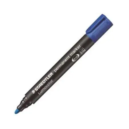 (352-3) STAEDTLER MARCADOR PERMANENTE LUMOCOLOR 352-3 AZUL