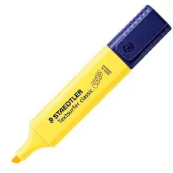 (364 C-100) STAEDTLER MARCADOR FLUORESCENTE TEXTSURFER CLASSIC PASTEL AMARILLO
