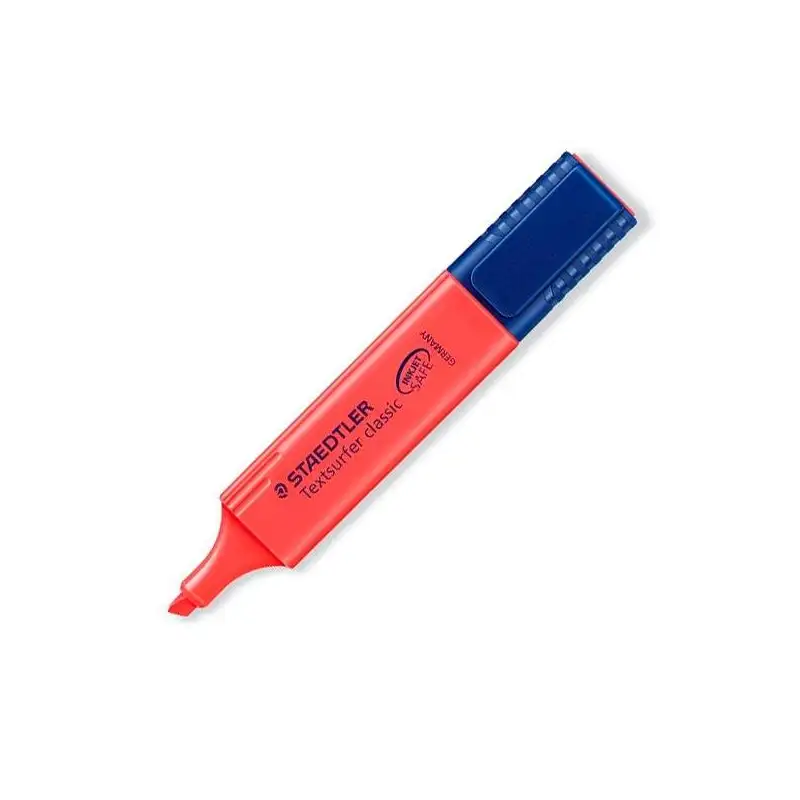 (364-2) STAEDTLER MARCADOR FLUORESCENTE TEXTSURFER CLASSIC ROJO