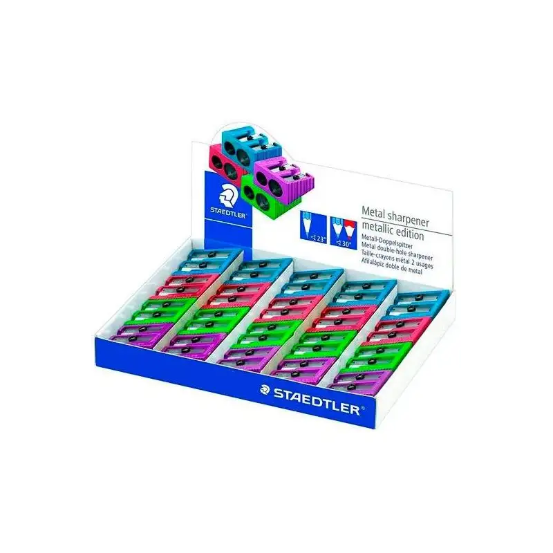 (510 20 PR2) STAEDTLER AFILALÁPICES METÁLICO DOBLE C/SURTIDOS