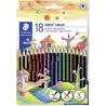 (185 C18) STAEDTLER LÁPICES DE COLORES NORIS COLOUR WOPEX ECOLÓGICO SURTIDOS ESTUCHE 18 UD