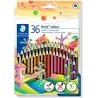 (185 CD36) STAEDTLER LÁPICES DE COLORES NORIS COLOUR WOPEX ECOLÓGICO ESTUCHE 36U