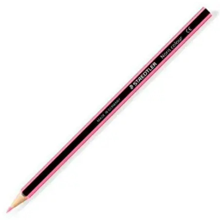 (185-20) STAEDTLER LÁPICES DE COLORES NORIS COLOUR MADERA WOPEX ECOLÓGICA ROSA