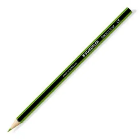 (185-5) STAEDTLER LÁPICES DE COLORES NORIS COLOUR MADERA WOPEX ECOLÓGICA VERDE