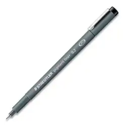(308 02-9) STAEDTLER ROTULADOR CALIBRADO PIGMENT LINER 0.2MM NEGRO