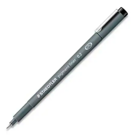 (308 02-9) STAEDTLER ROTULADOR CALIBRADO PIGMENT LINER 0.2MM NEGRO