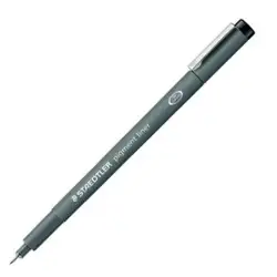 (308 05-9) STAEDTLER ROTULADOR CALIBRADO PIGMENT LINER 0.5MM NEGRO