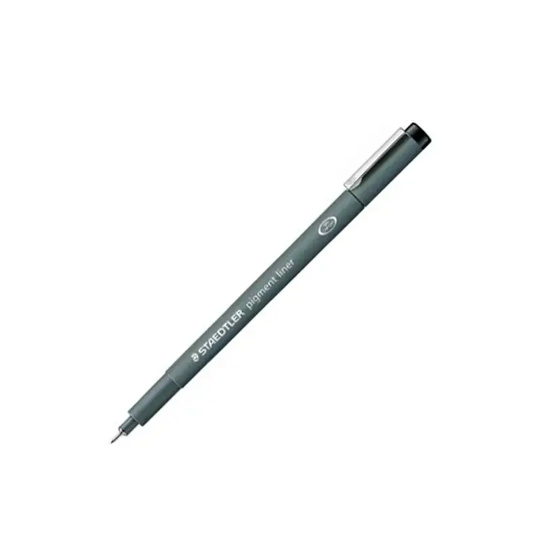 (308 08-9) STAEDTLER ROTULADOR CALIBRADO PIGMENT LINER 0.8MM NEGRO