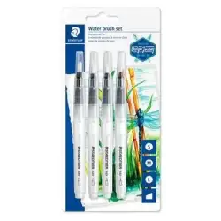 (949-SBK4-C) STAEDTLER PINCELES DE AGUA 949 CON PUNTAS DIFERENTES BLISTER 4UD