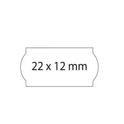 (025101) SWING ETIQUETAS ADHESIVAS PERMANENTE OPEN PARA PRECIOS 22X12MM ROLLO 1500 BLANCO