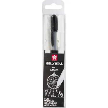 (POXPGBMIX3B) TALENS SAKURA BOLÍGRAFOS GELLY ROLL MIXED ESTUCHE DE 3 TRANSPARENTE/NEGRO/BLANCO