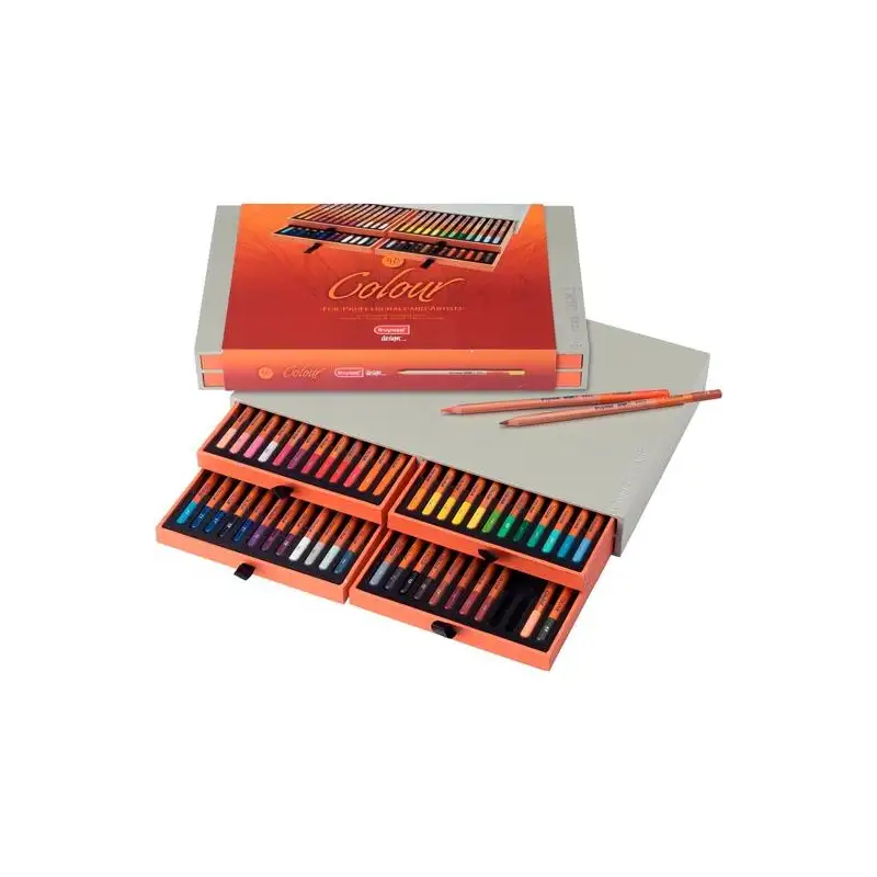 (8805H48) TALENS BRUYNZEEL LÁPICES DE COLORES COLOUR BOX DESIGN C/SURTIDOS ESTUCHE DE LUJO 48 UD