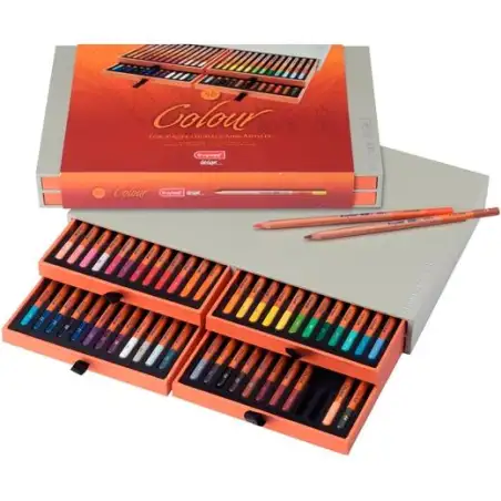 (8805H48) TALENS BRUYNZEEL LÁPICES DE COLORES COLOUR BOX DESIGN C/SURTIDOS ESTUCHE DE LUJO 48 UD