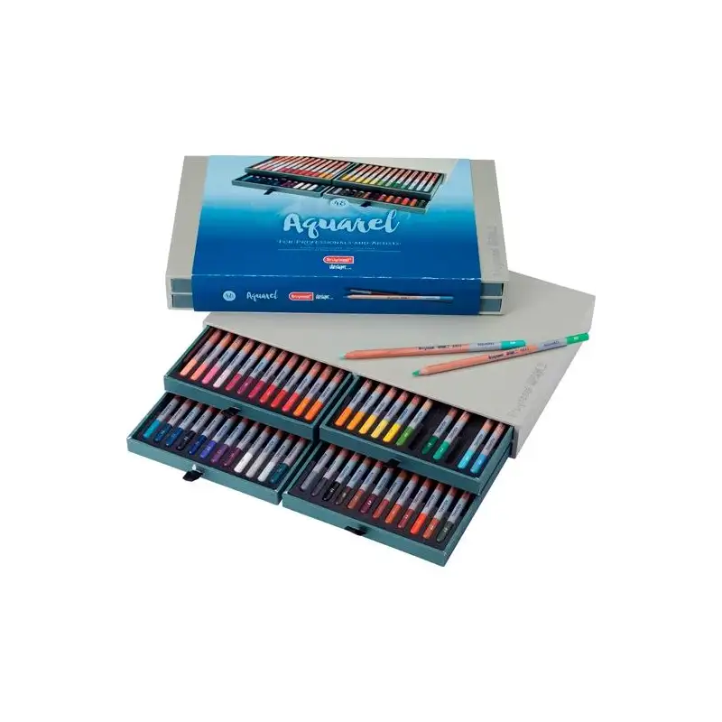 (8835H48) TALENS BRUYNZEEL LÁPICES DE COLORES ACUAREL DESIGN C/SURTIDOS ESTUCHE DE LUJO 48 UD