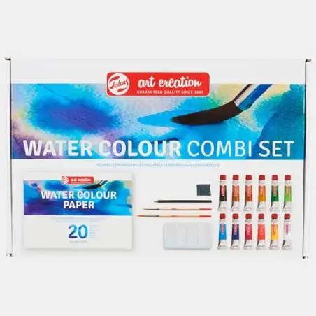 (9012013M) TALENS ART CREATION SET ACUARELA COMBI 12 TUBOS X 12ML COLORES SURTIDOS