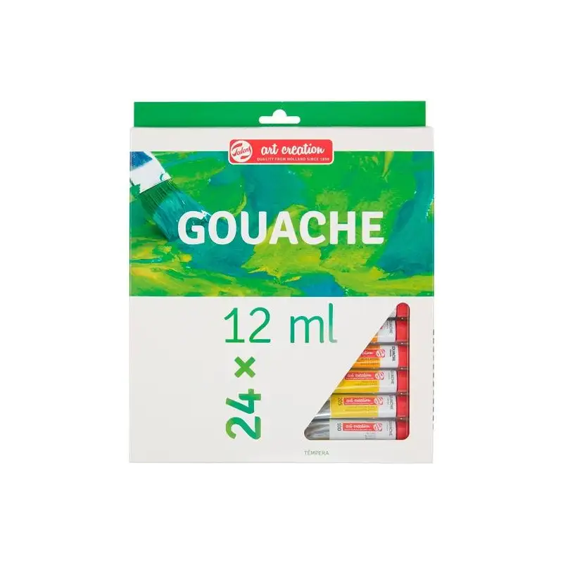 (9021624M) TALENS ART CREATION SET DE COLORES TÉMPERA TUBO 12ML GOUACHE ESTUCHE 24 UD