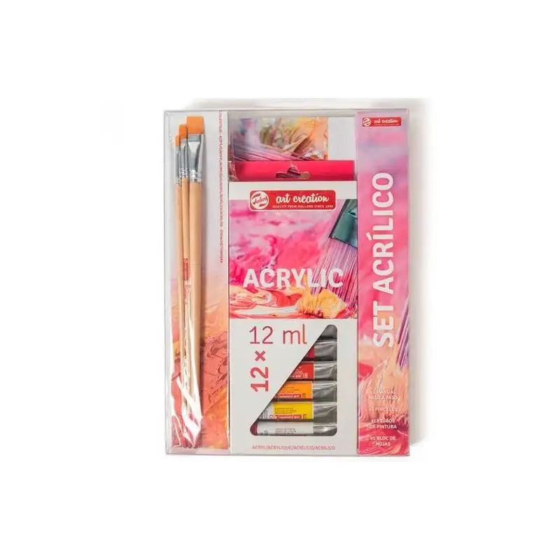 (PO200040) TALENS ART CREATION SET ACRÍLICO 12 TUBOS X 12ML COLORES SURTIDOS