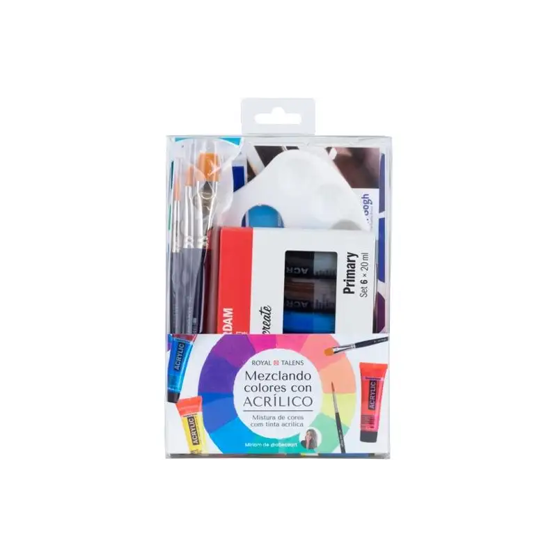 (PO200091) TALENS SET MEZCLANDO COLORES CON ACRÍLICO