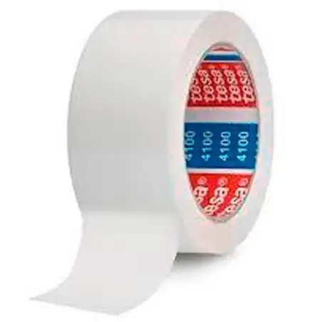 (04100-00034-00) TESA ROLLO PRECINTO 66MX50MM PVC RUGOSO BLANCO